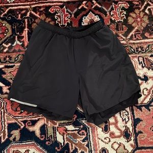 Lululemon Black Surge Shorts sz M